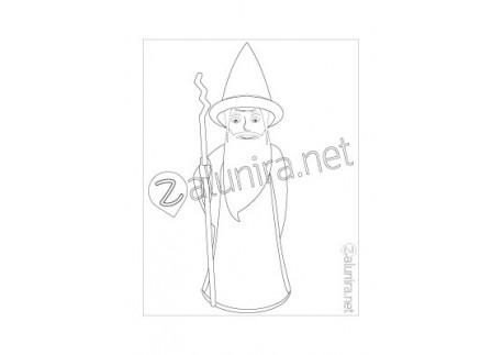 Coloriage Lineus le Magicien