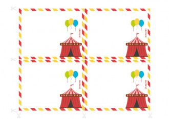 Inviti per il compleanno da stampare - Indagine al circo
